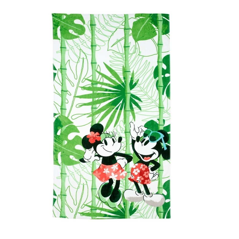 Disney Store - Mickey and Minnie Tropical Hideaway Large Beach Towel, Brand New!